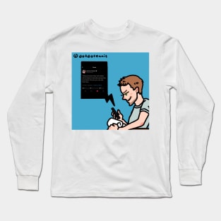 Meddy checking his phone :p Long Sleeve T-Shirt